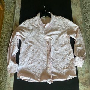 Tommy Bahama Pale Pink Floral Button Up |  Island Modern Fit | Cotton & Linen